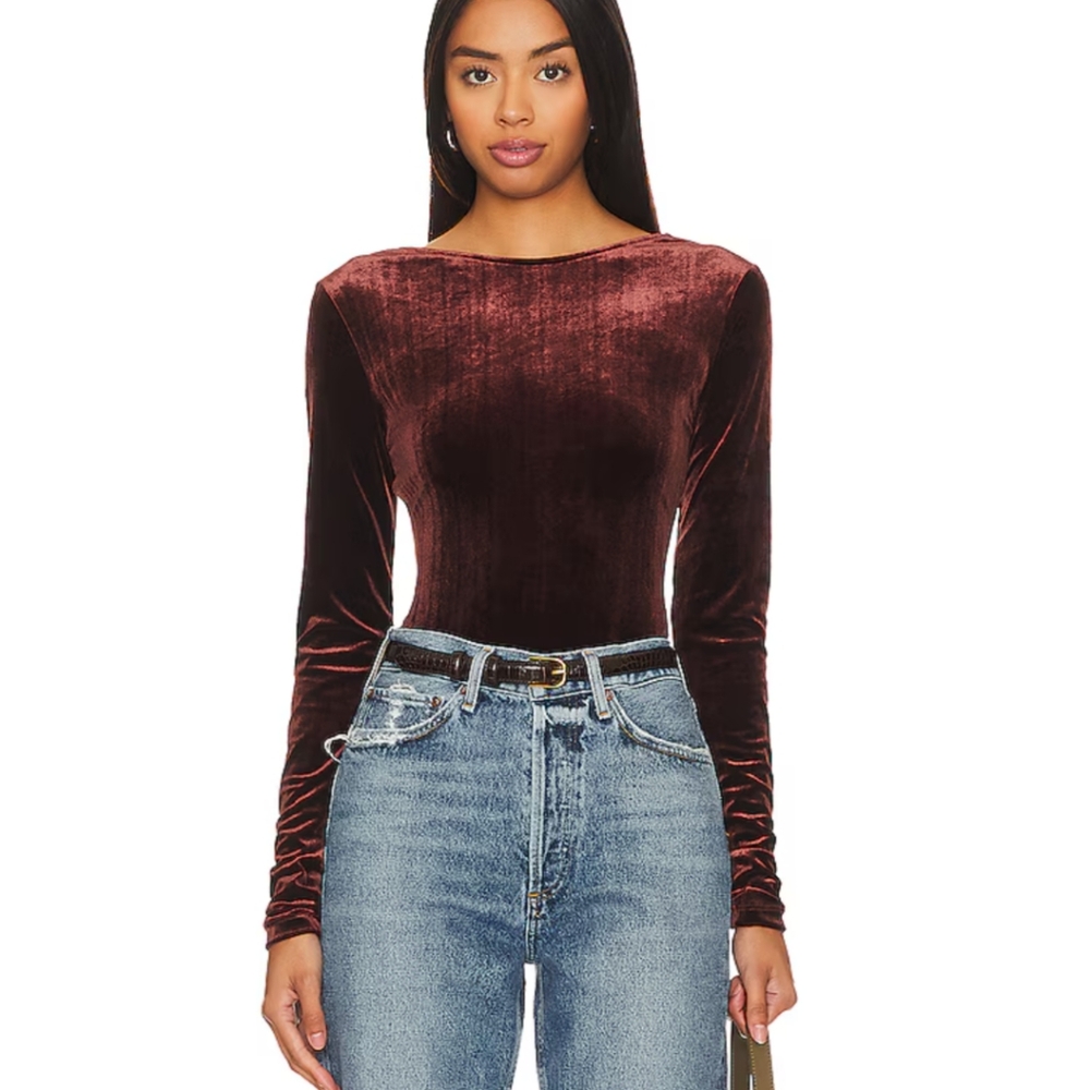 Agolde velvet bodysuit